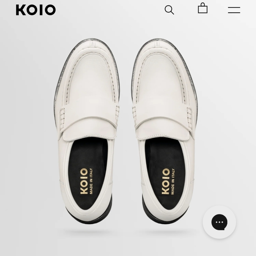 KOIO Bari loafer in white
